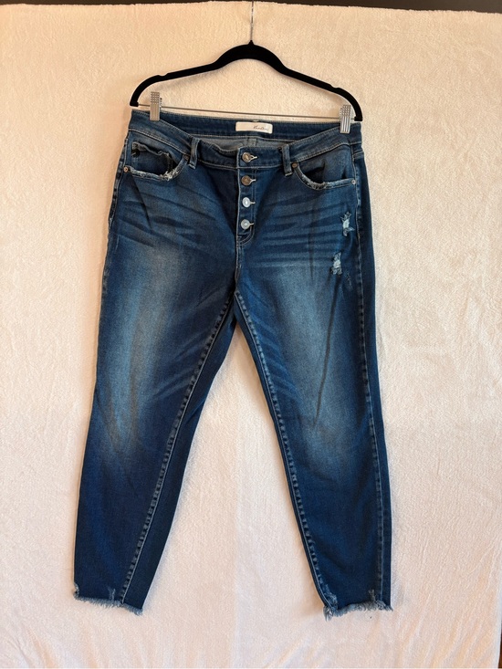 KanCan Denim - 💙 KanCan Distressed Skinny Jeans – Women’s Size 15/31 – Medium Wash Denim